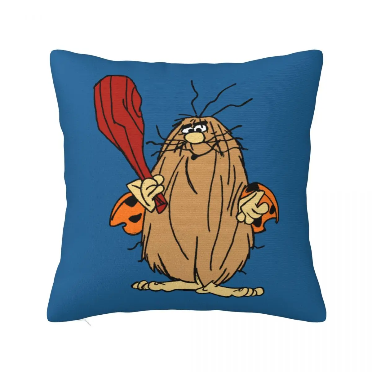 Captain Caveman Cavey's Getting Powered Up Pillowcase Printed Cushion Cover Decorative Throw Pillow Case Cover Home Square