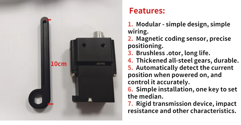 Servo Feetech para robot de almacén AGV Robot guiado automatizado Conjunto de tracción de ruedas AGV Robot de servicio inteligente