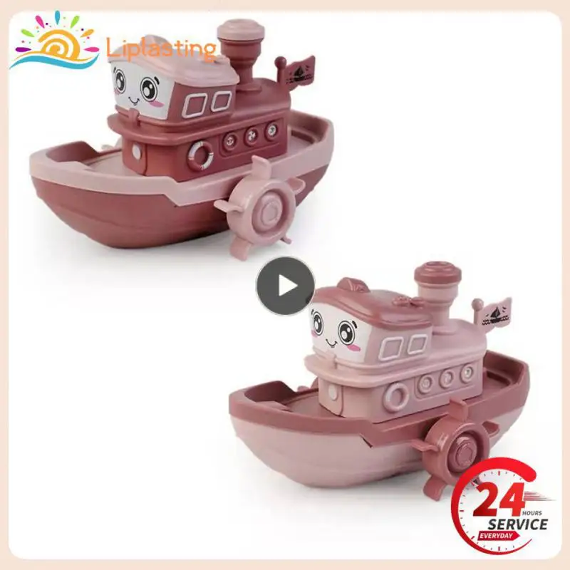 

Baby Bath Toys Cute Cartoon Ship Boat Clockwork Toy Wind Up Toy Kids Water Toys Swimming Beach Game for Children Gifts Boys Toys