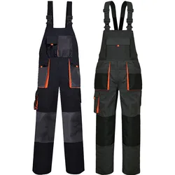 Men's jumpsuit, multi pocket storage workwear, wear-resistant protective clothing, auto repair factory jumpsuit overalls workwea