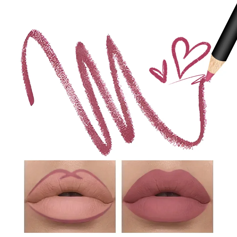 6-Color Plump Lip Liner, Soft, Bright, Rich, Silky, Smooth, Delicate, Waterproof, Easy Makeup, Portable Lipliner