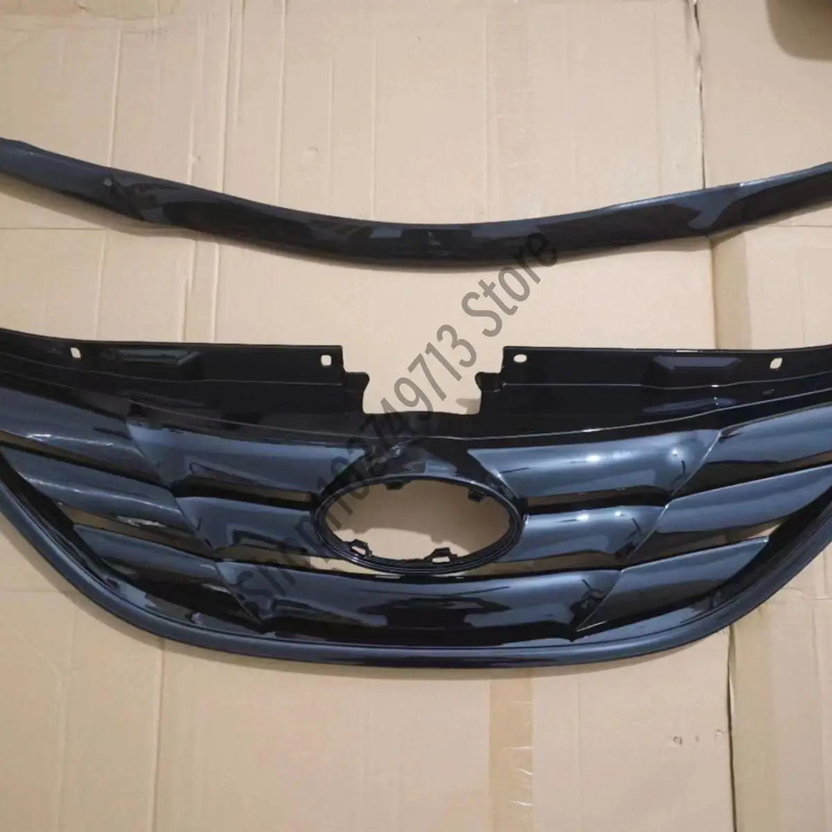 Car Grill  Front Bumper Grilles for 2011-2015 hyundai sonata ABS Accessories Hood decorative strip