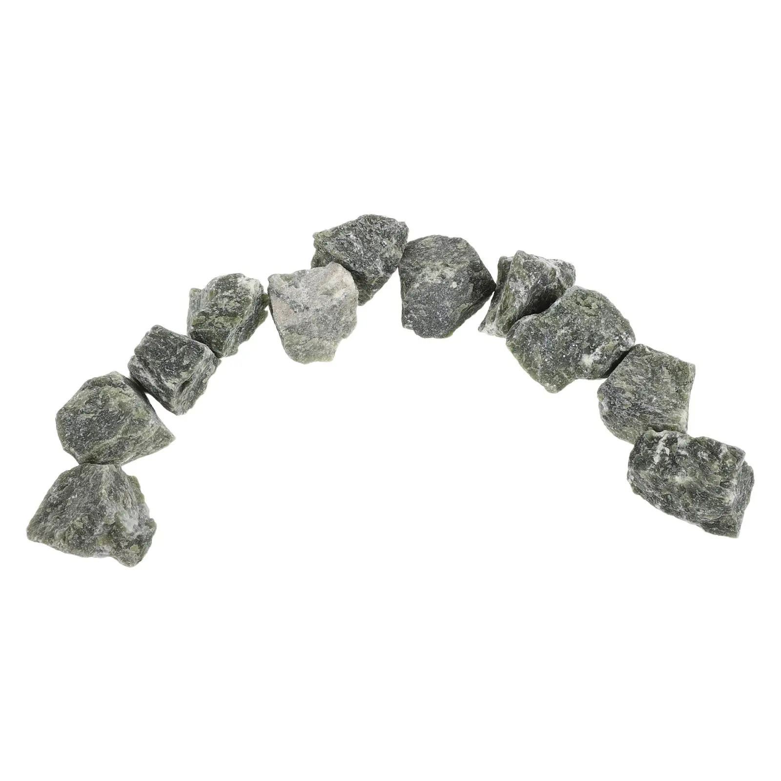 10Pcs Sauna Stones Peridotite Heater Rocks 2-2.5cm High Temperature Resistant Heat Retaining Stones for Home Dry Steam Sauna Spa