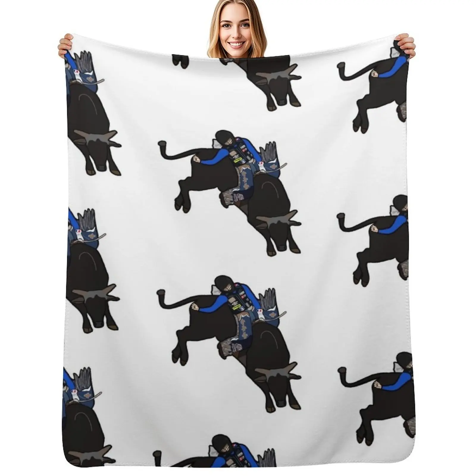 Bull Rider Stetson Wright Throw Blanket Versatile Cozy Throw Blanket for All Occasions