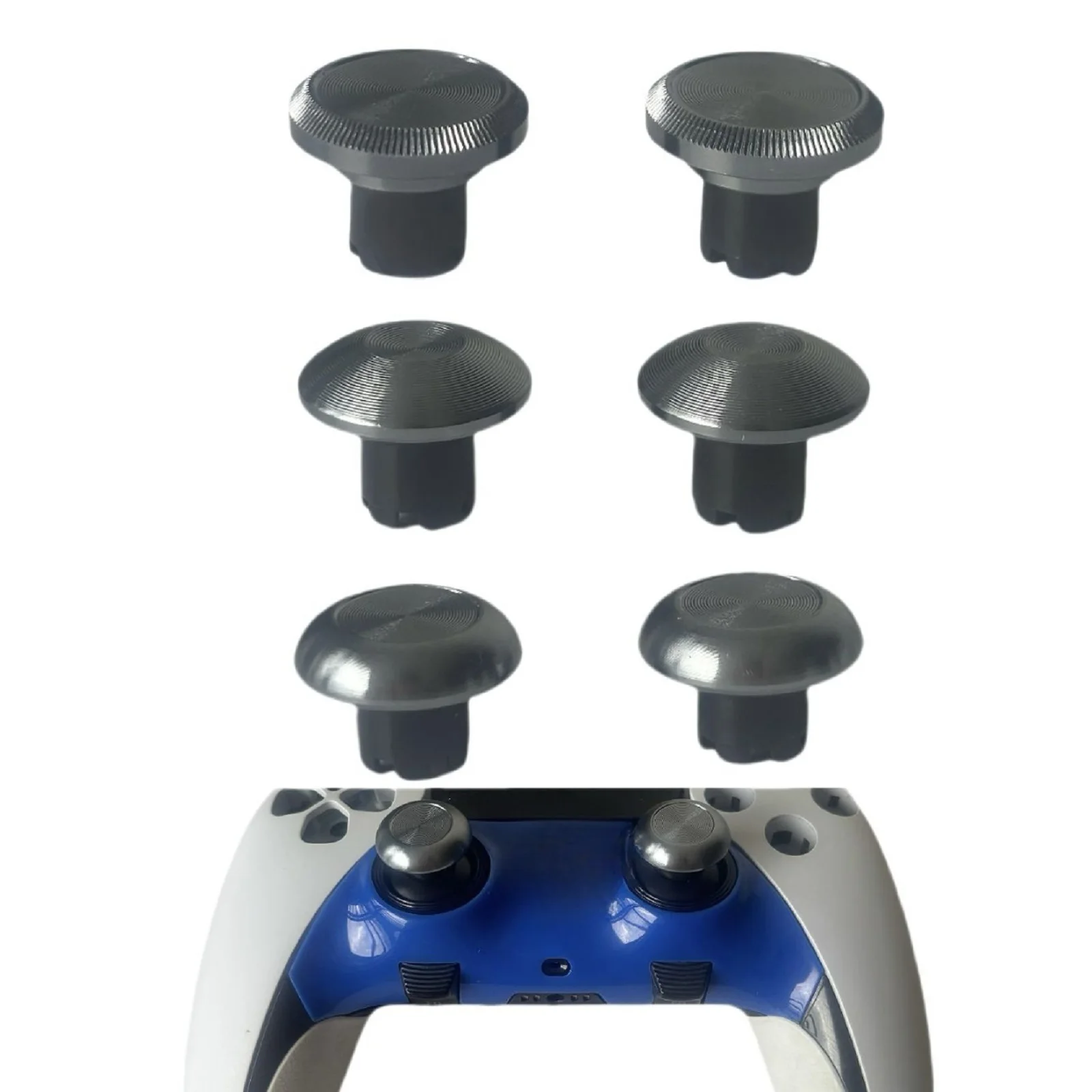 

6CS Metal High and Low Thumb Joystick Cap Accessories Buttons for PS5 Dualsense Edge Series Controller