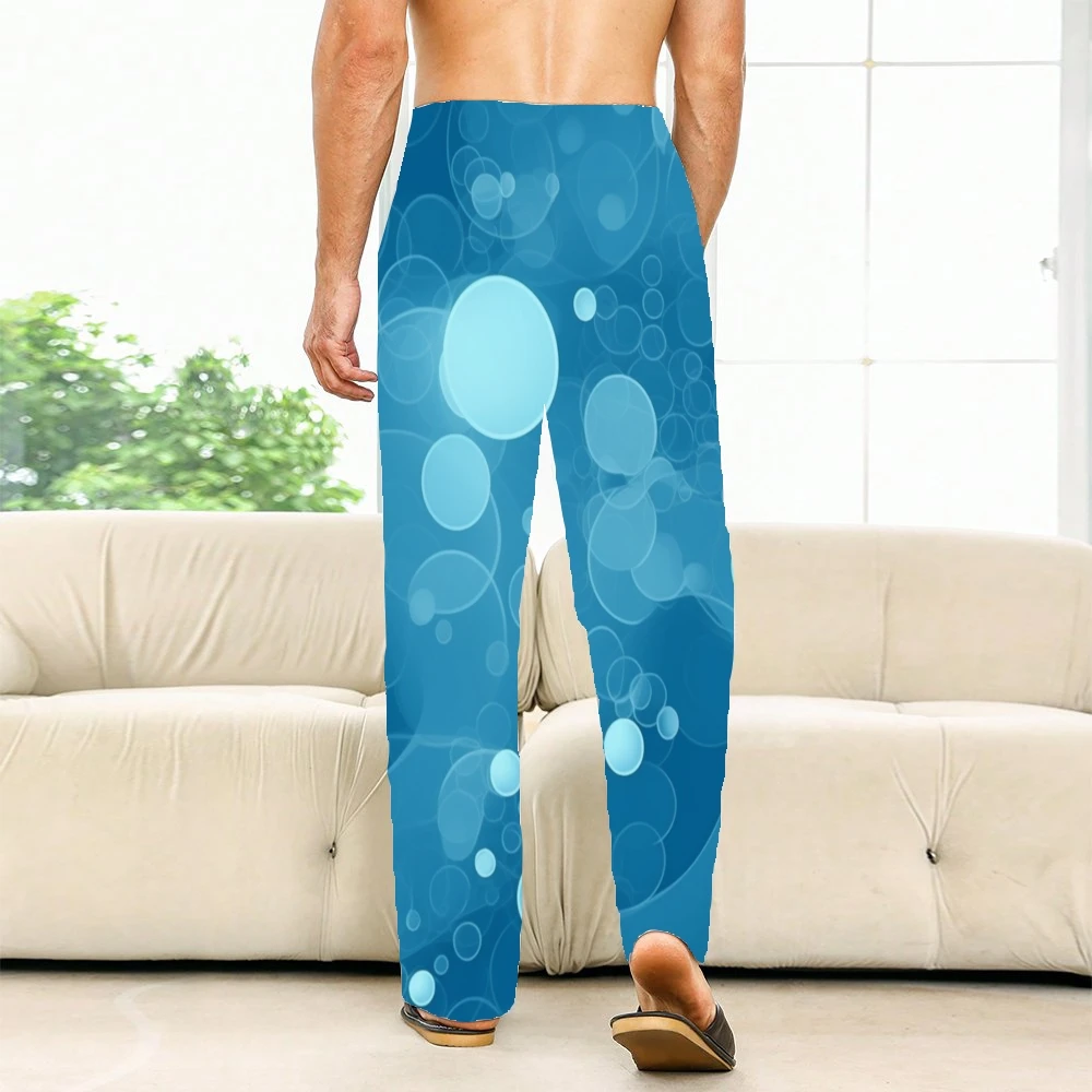 Abstracte Bubble Bloem Pyjama Broek Heren Dames Loungebroek Superzachte Unisex Slaap Pyjama Broek Met Zakken Trekkoord