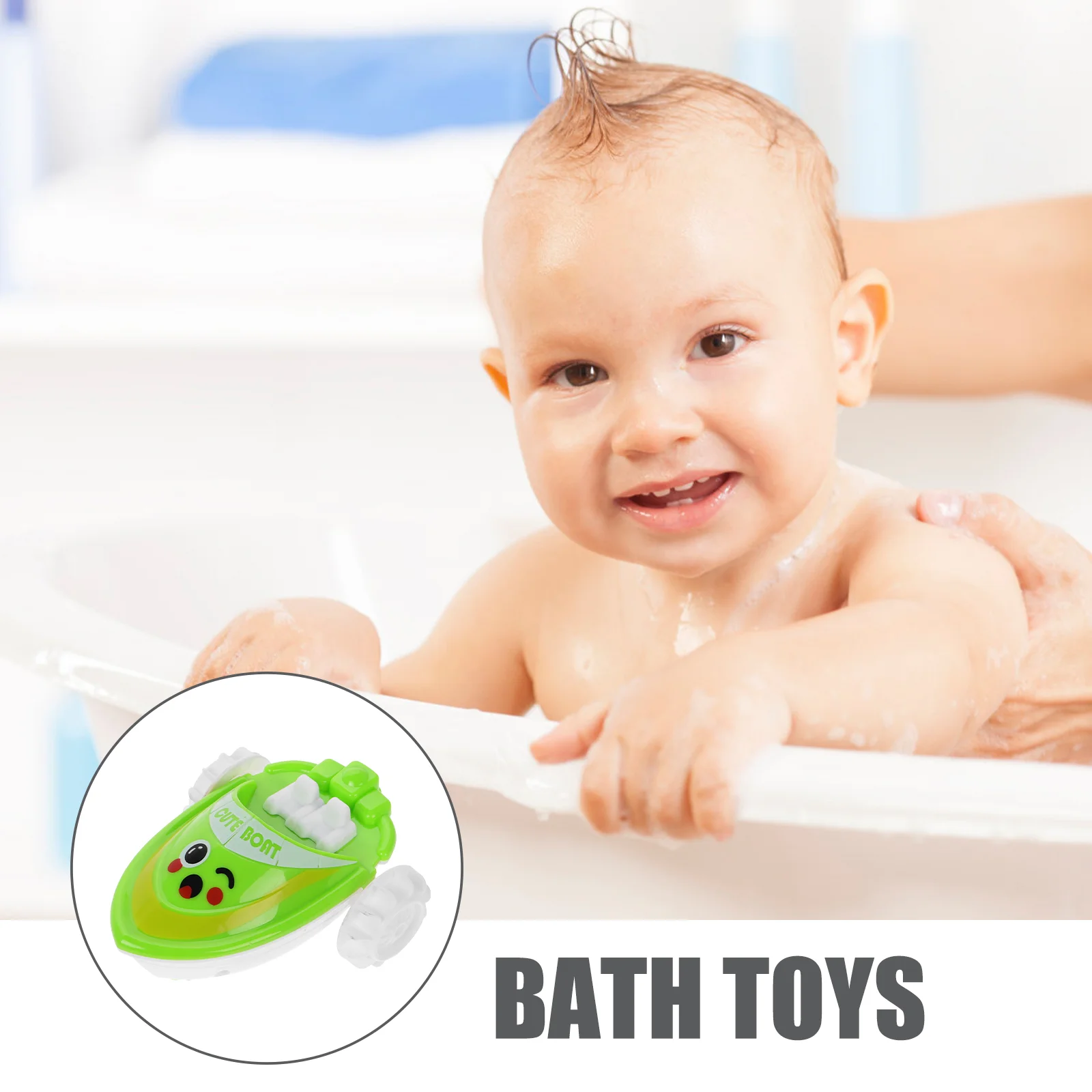 Children's Water and Land Toys Baby Pool Bathing Wind-up Bathtime Cars for Toddlers