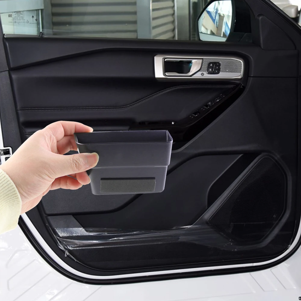 Car Organizer Door Armrest Handle Storage Box Tray for Ford Explorer 2020 2021 2022 2023 XLT Limited Base Interior Accessories