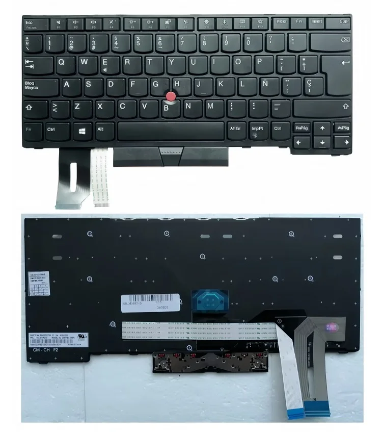 New Parts For Lenovo ThinkPad T480s T490 L480 L380 L390 L490 E480 E490 T495 US/English SP/Spanish Version Backlit Keyboard