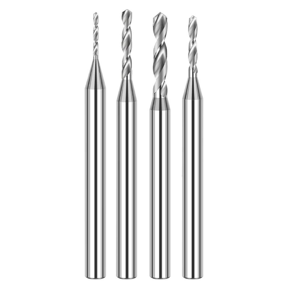 Augusttools ดอกสว่าน3มม. ก้านบิด Mata Bor ขนาดเส้นผ่าศูนย์กลาง0.3-3.99มม. ดอกสว่านอัลลอยคาร์ไบด์2ร่องเครื่องมือ CNC