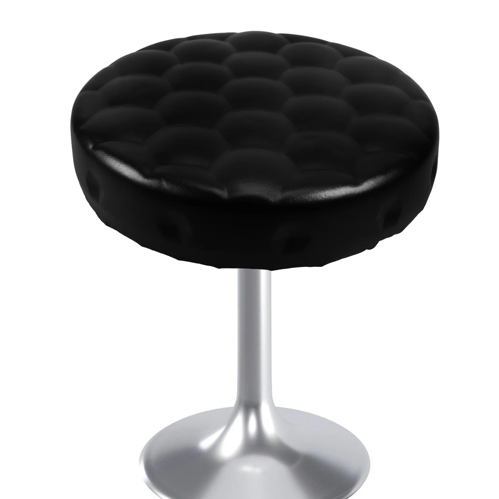 

Bar Stool Cushion Round Seat Pad Replacement Black Football PU Lift Chair Barstool Surface Rotating Home Office