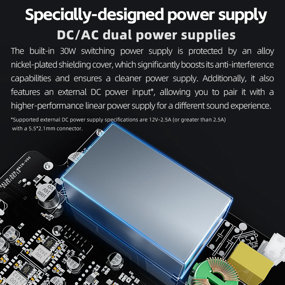 FiiO K13 R2R سطح المكتب DAC ومضخم سماعة الرأس، عالي الدقة 24 بت R2R DAC، مخرج قوي 2400 ميجاوات، بث بلوتوث LDAC،