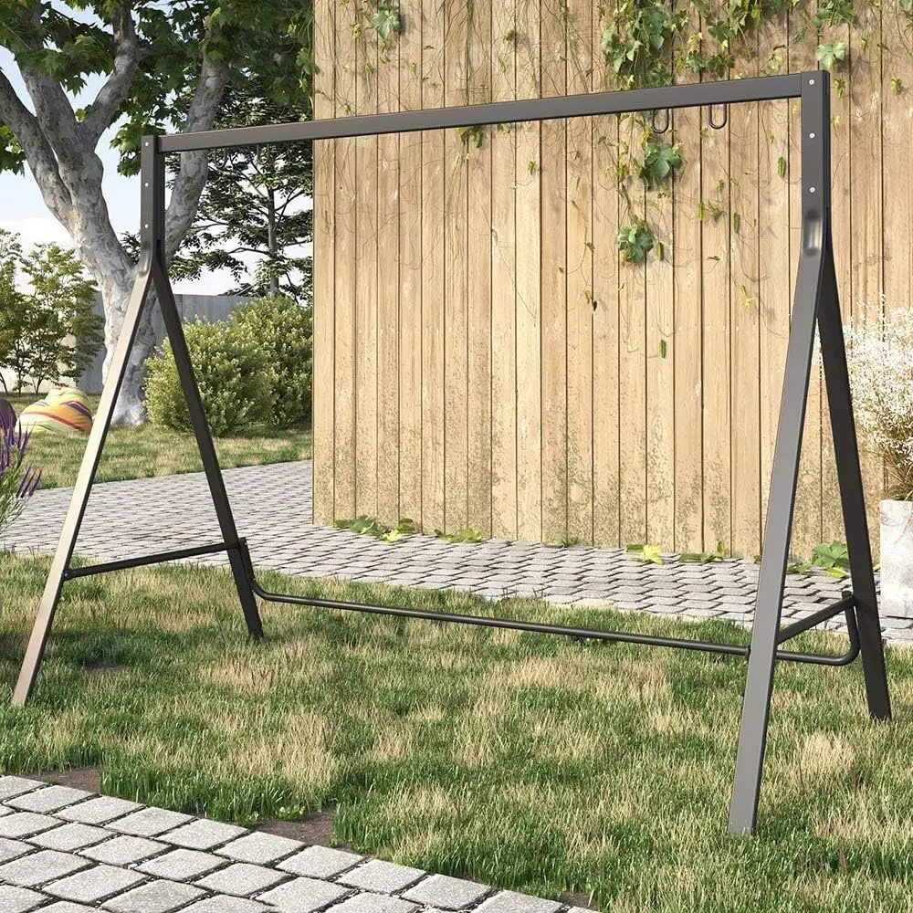 Metal Outdoor Swing Stand For 4 Ft. Or 5 Ft. Porch Swings, Perfect For Patio, Yard And Garden