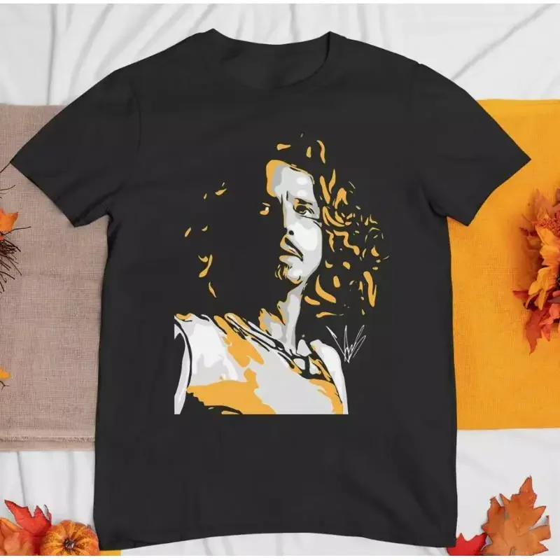 New Chris Cornell Signature Cotton Black All Size T Shirt