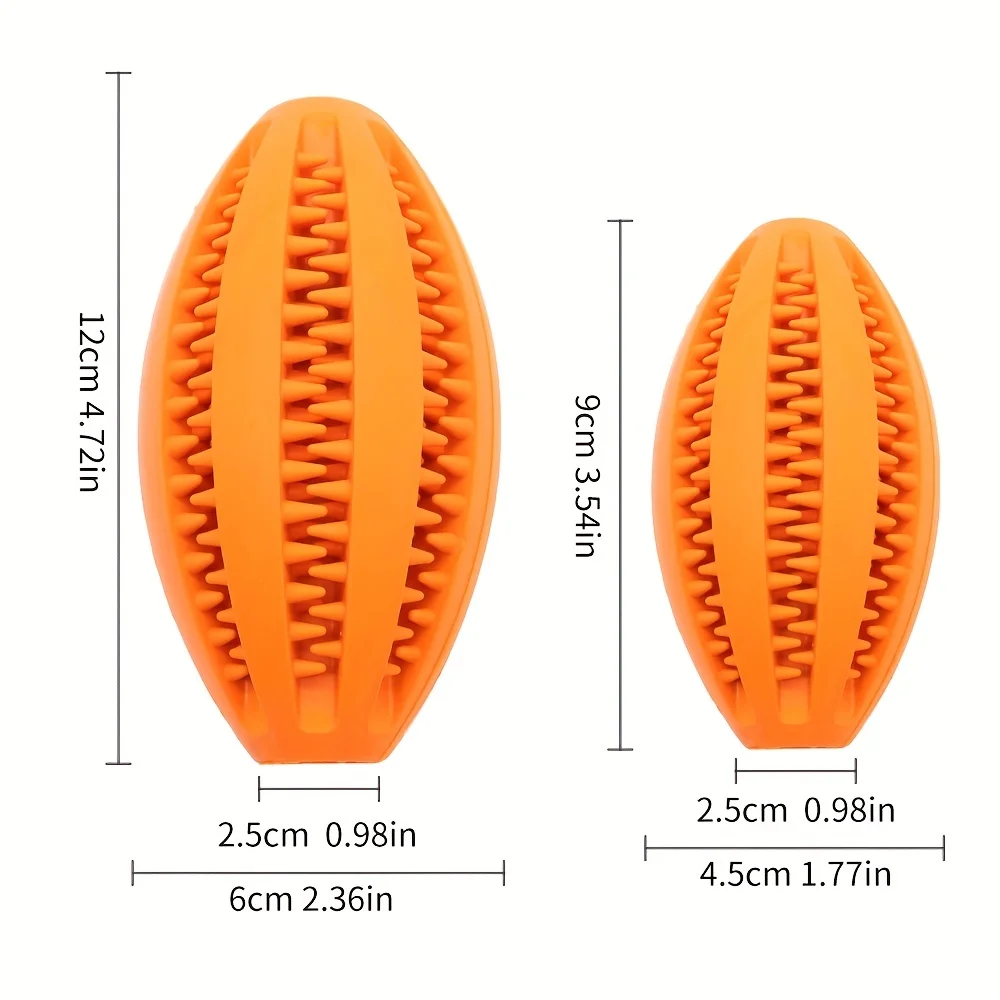 1PC Dog Ball Toys per cani di piccola taglia elasticità interattiva cucciolo giocattolo da masticare pulizia dei denti gomma cibo palla giocattolo