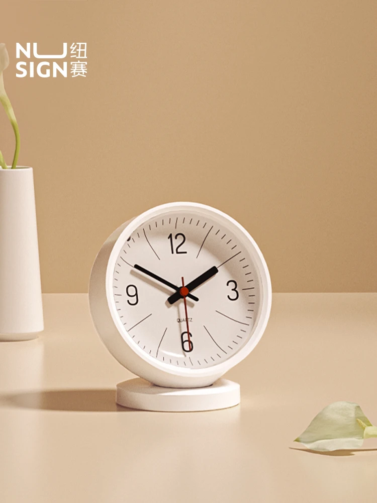 Deli Nusign NS886 AA Battery Delay Alarm Clock Multi-function Fashion Clock Student Home Wake Up Clock