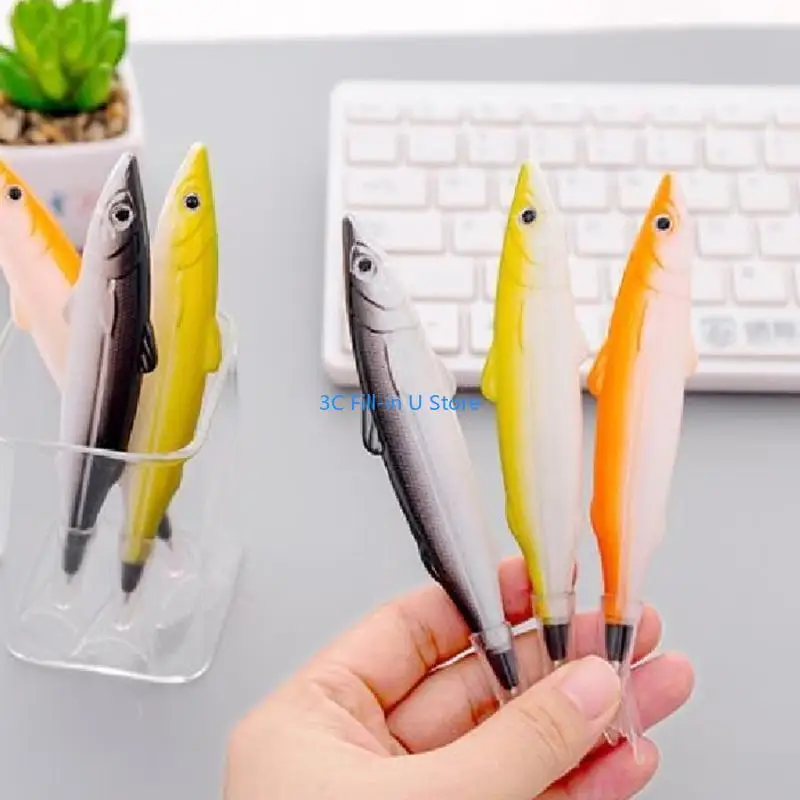 G8TA Lovely for Creative Fish Pen Ballpoint Pen Green Black Writing Practice P