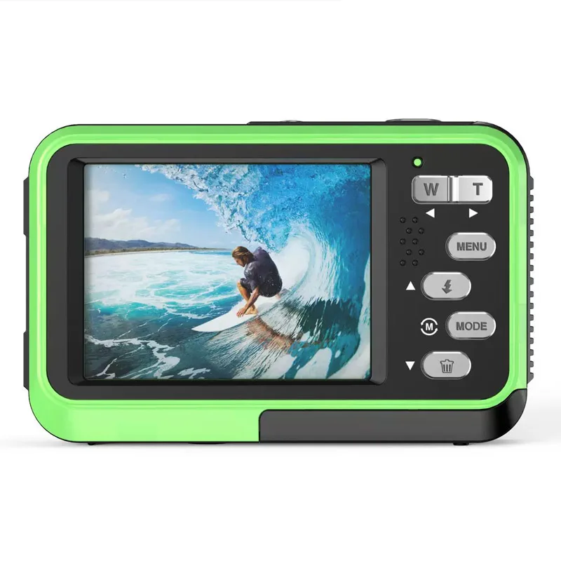 

2.7 Inch Video Camera Dual Screen 48 MP 4K Waterproof High-Definition Camera 16X Zoom For Outdoor Sports Surf Digital Camera