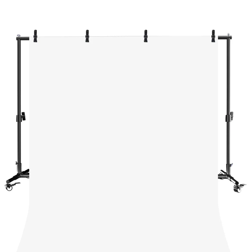 Achtergrondstandaard Fotolijst Achtergrond Met 4 stuks Wielen Visclips 2X2M / 2X3M Fotografieachtergrond Groen Ondersteuning Fotostudio