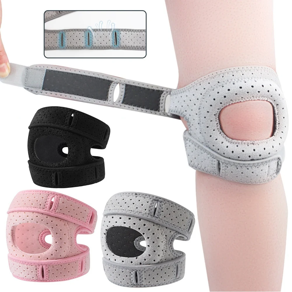 Einstellbare Silikon Knie Patellar Band Offene Patella Unterstützung Wrap Patella Schutz Absorption Kompression Strap Pads Sport Band