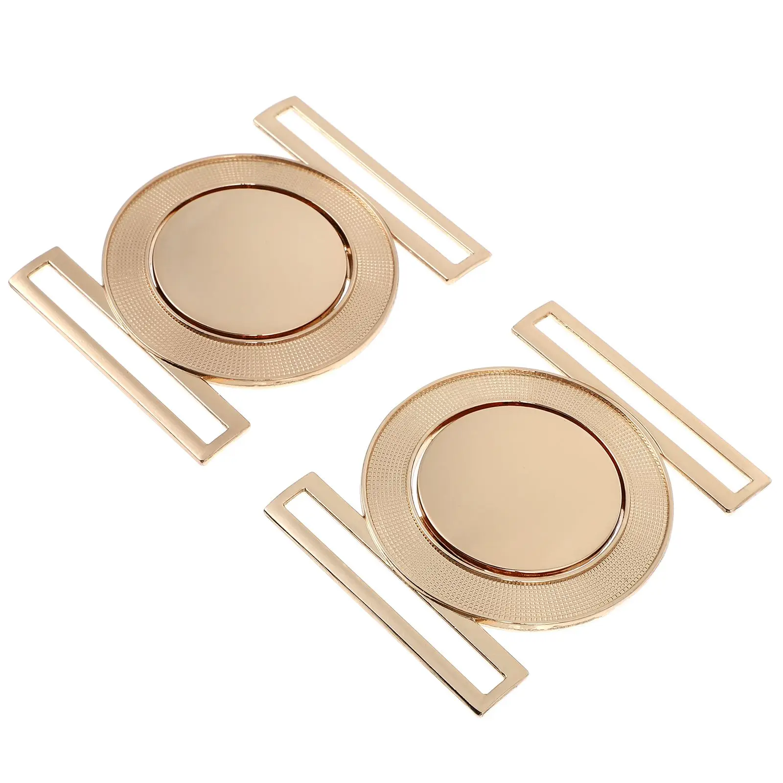 

Metal Buttons Zinc Alloy Round Cloth Belt Buckles 50mm Golden Fashion Cloth Decorative Buckles Clothing Accessories