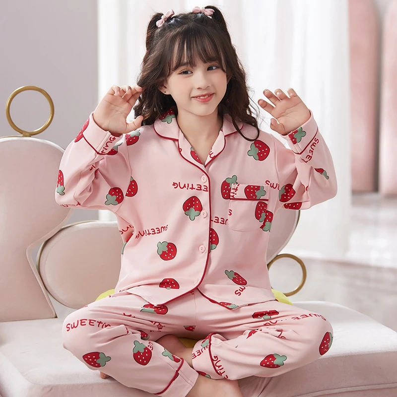 Hello Kitty children's pajamas cartoon long-sleeved trousers Sanrio children's suit casual Hello Kitty loungewear Sanrio pajamas