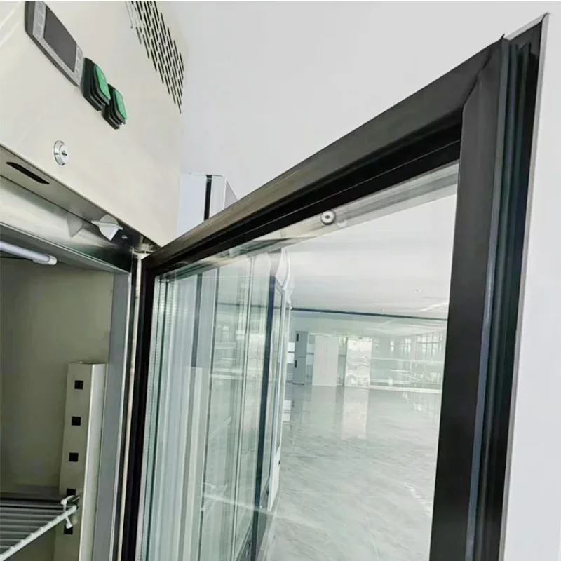 custom.OEM Double Door Refrigerator Commercial Glass Display Showcase Drink Kitchen Upright Fridge Sale