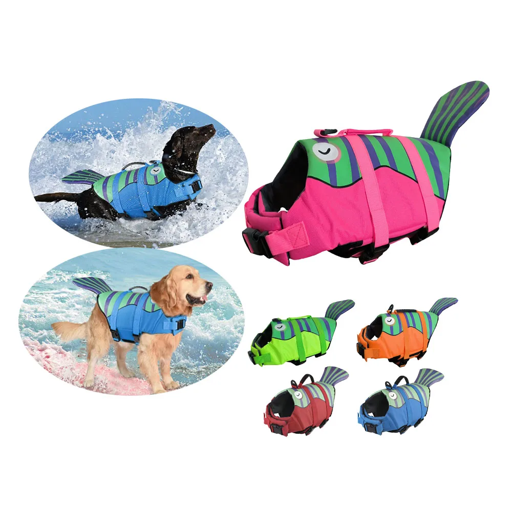 Dos Schwimmwesten für Hunde: Ripstop-Hundeschwimmwesten, Schwimmanzüge für kleine, mittelgroße und große Hunde, für Schwimmbad, Strand und Bootfahren