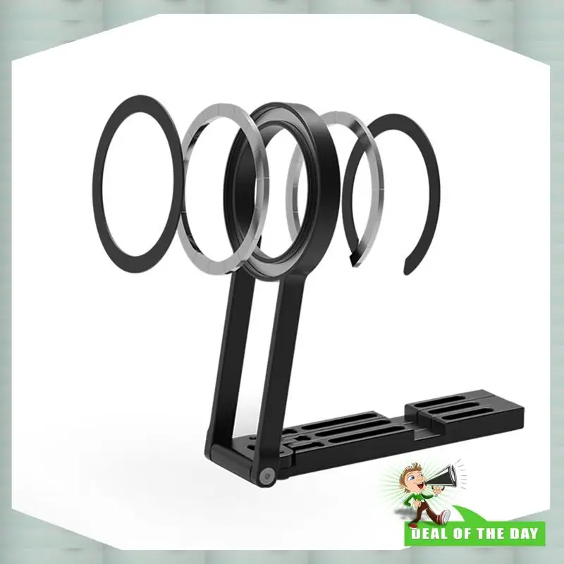 

24-Hour Delivery Foldable Phone Stand With Fill Light Mini Mobile Phone Desktop Stand Selfie Holder For Magsafe Iphone 16 15 14