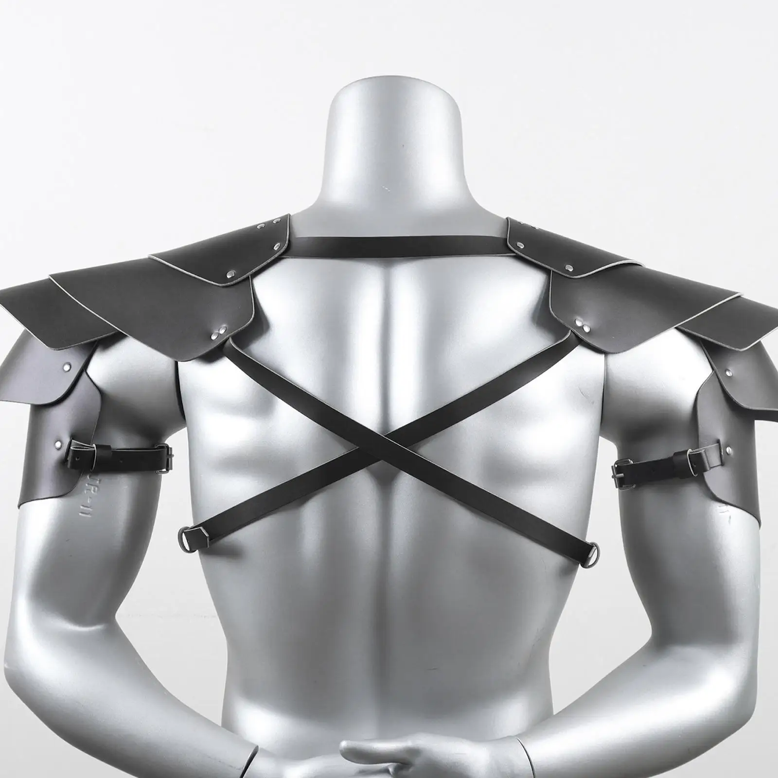 中世の肩甲鎧 中世の肩甲鎧 パーティー用 サムライコスプレ ブラック