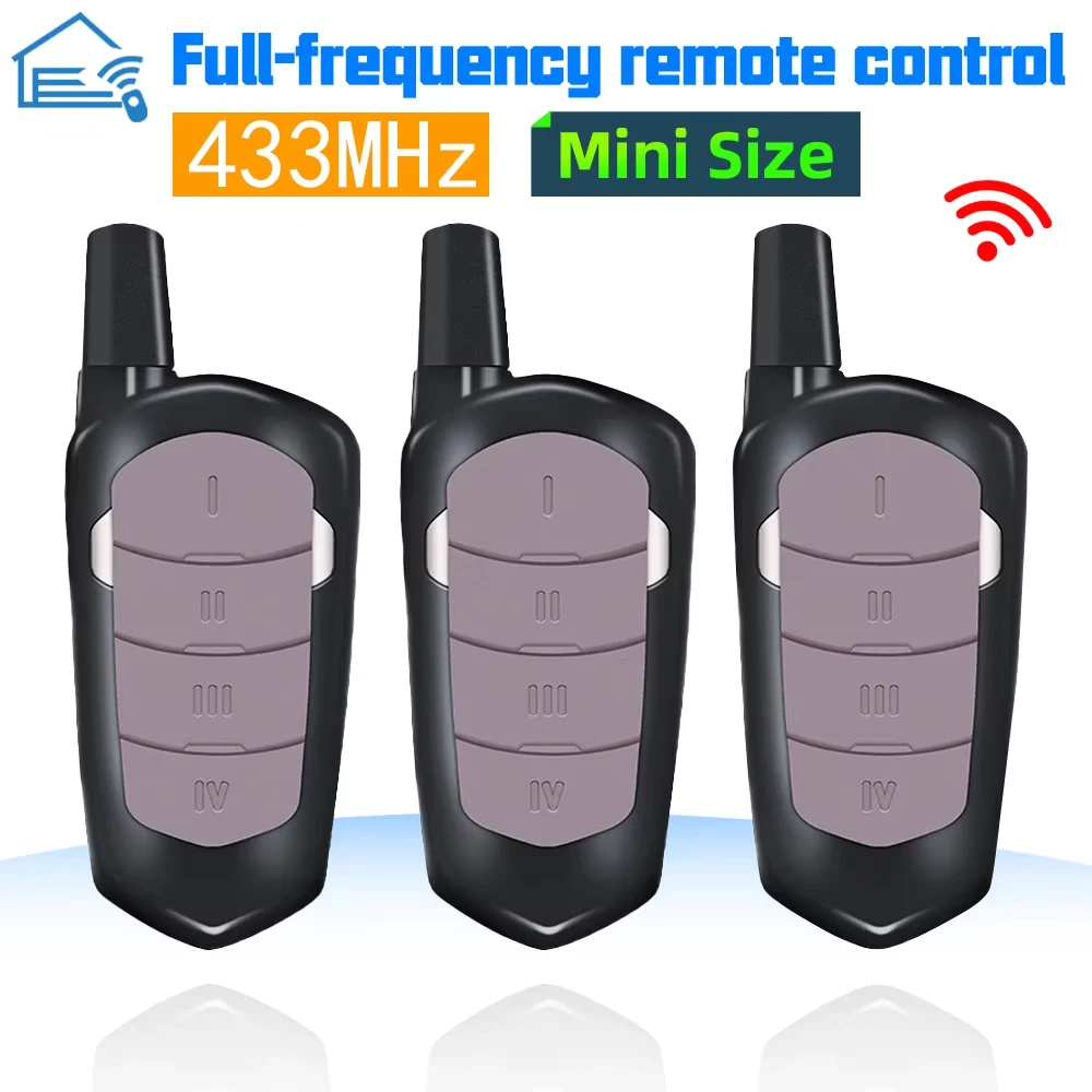 433mhz Garage Remote Control Duplicator Gate Door Commands Opener 433 92mhz Electric Rolling Code Clone Access Portal Fixed Code
