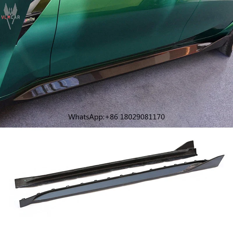 Mp Style Carbon Fiber Auto Car Side Skirts Extension for BMW G80 M3 G82 M4 2020 up