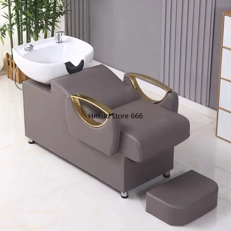 Lying Half Simple Hairdressing Salon Bed Dedicated Half Lying