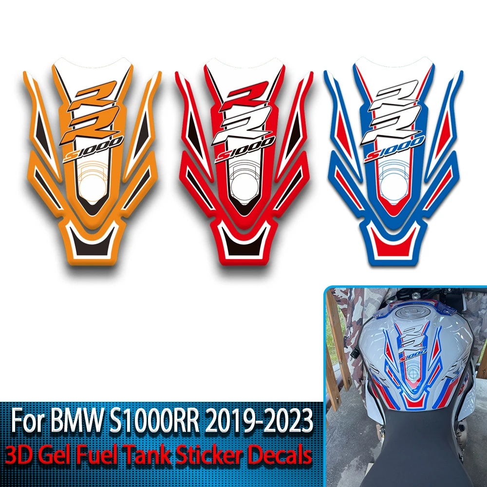 3D Motorcycle Fuel Tank Gasket Protection Decal Sticker for BMW S1000RR S1000 RR S 1000RR 2019 2020 2021 2022 Reflective Sticker