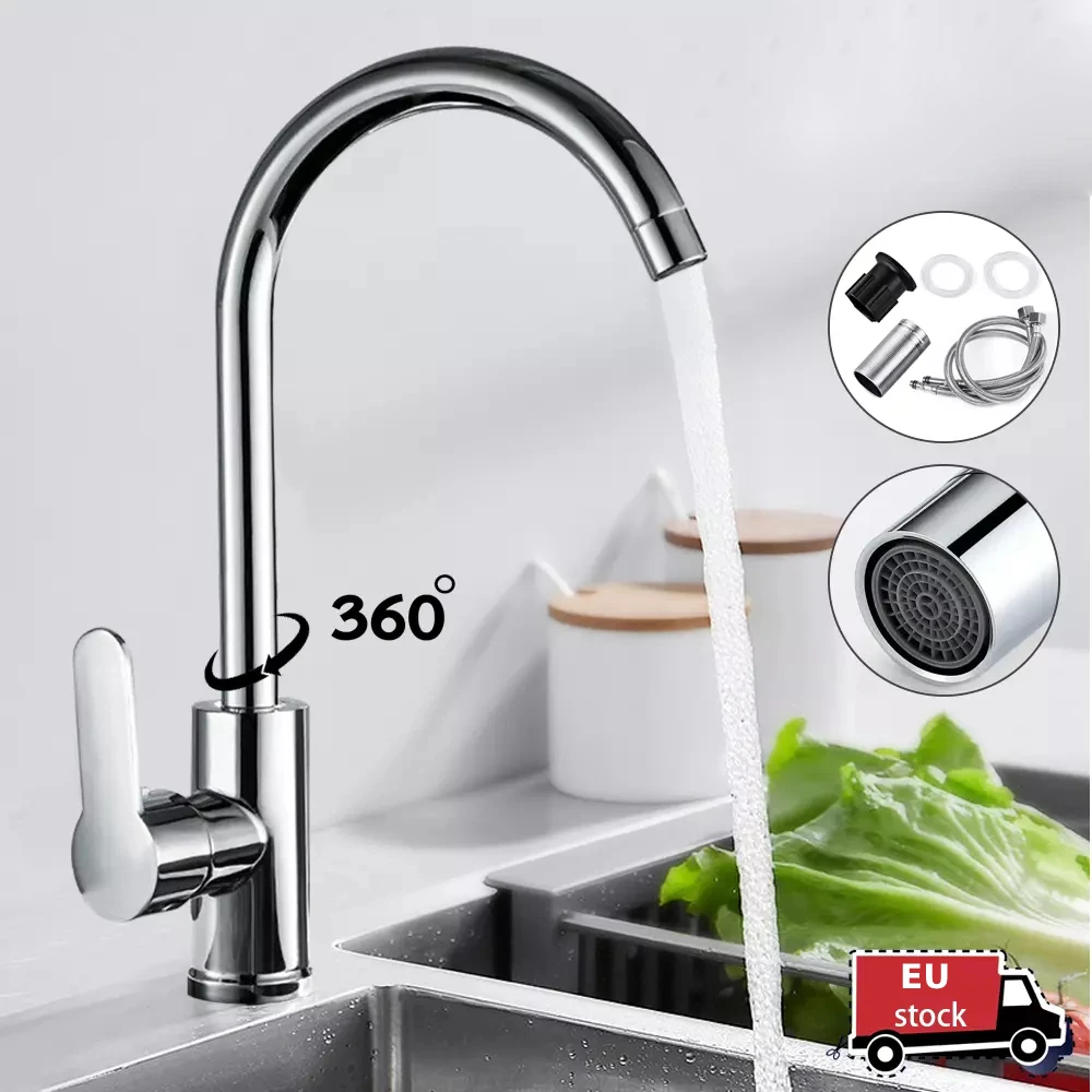 Kitchen Faucet Hot and Cold Mixed Kitchen Faucet Single Handle Kitchen Sink Faucet Water Tap Deck Mounted Bathroom Faucet