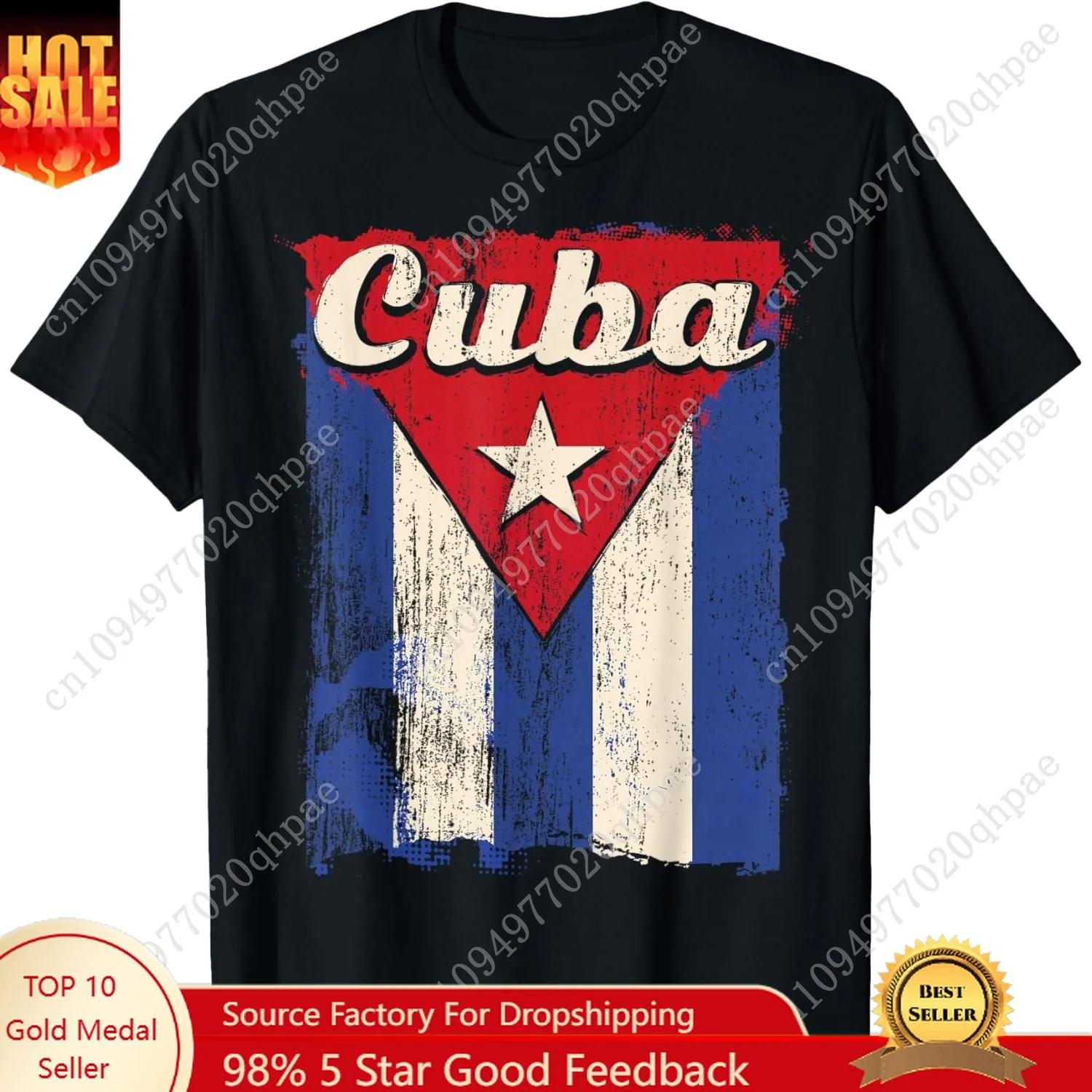Camisa Bandera Cubana Cuba Bandera Cubana Camiseta Patriótica