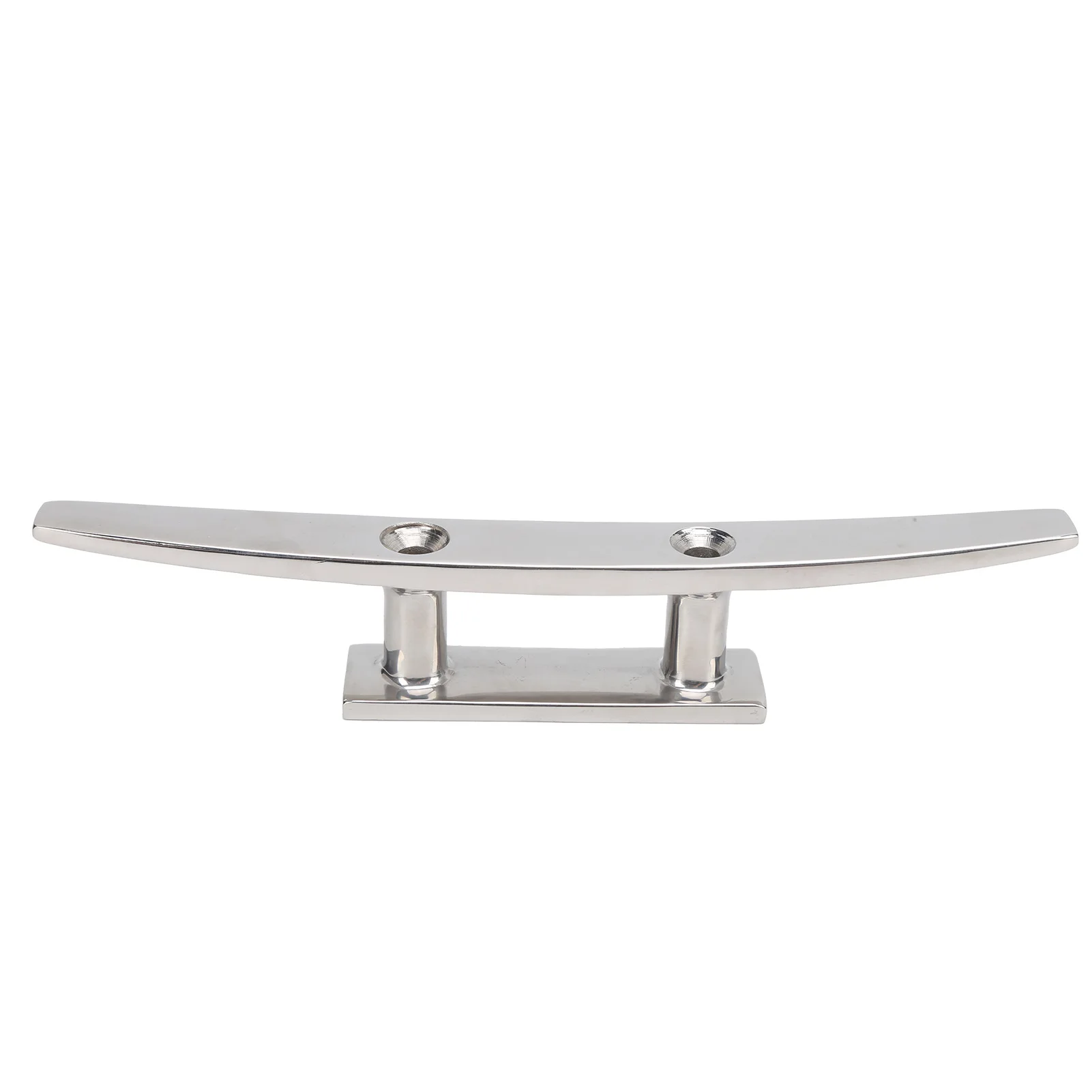 10in Low Flat Dock Cleat 2 Hole Deck Rope Holder OEM Tie Down 316 Stainless Steel Accessory for Boat Yacht Part view 2