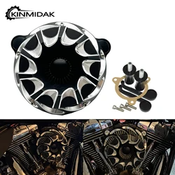 Motorcyle Black CNC Air Cleaner Air Filter Intake Kit For Harley Sportster XL 883 1200 M8 Touring Glide Trike Softail Dyna