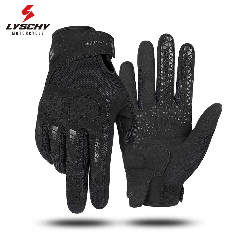 LYSCHY Women Riding Exclusive Summer Breathable Motorcycle Riding Gloves Vintage Soft Full Finger Gloves Girls Riding Gear