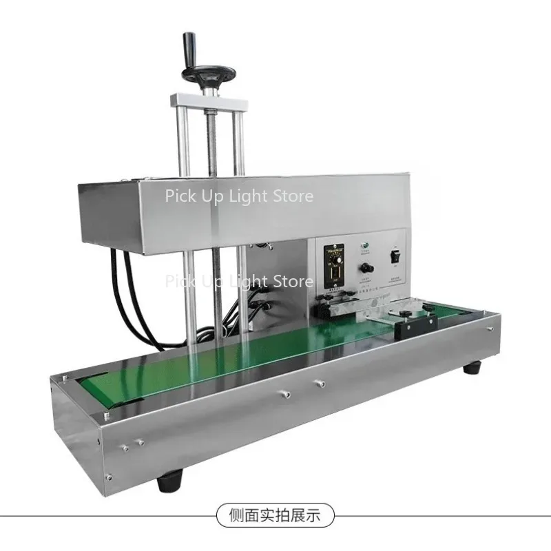 

Continuous Desktop Electromagnetic Induction Sealing Machine Stainless Steel Horizontal Aluminum Foil Paper Cans Bags Featuring