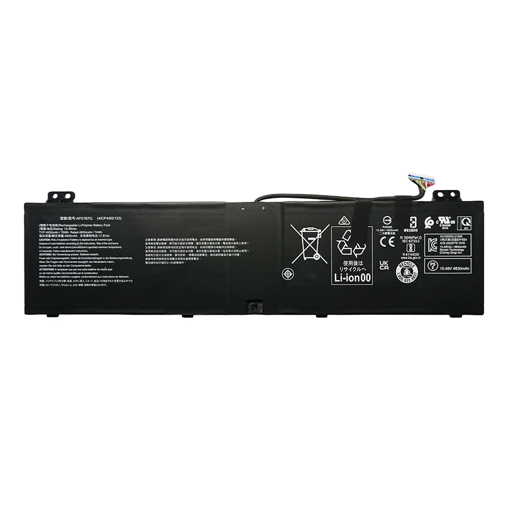 7XINbox AP21B7Q 15.48V 76Wh 4930mAh Laptop Battery For Acer Predator Triton 300 SE PT314 51S 51NZ For Swift Edge SFX16-61G Serie