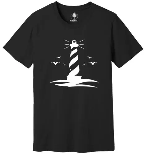 Lighthouse Pocket Shirt, Lighthouse and Seagulls T-Shirt, Cool Lighthouse Tee