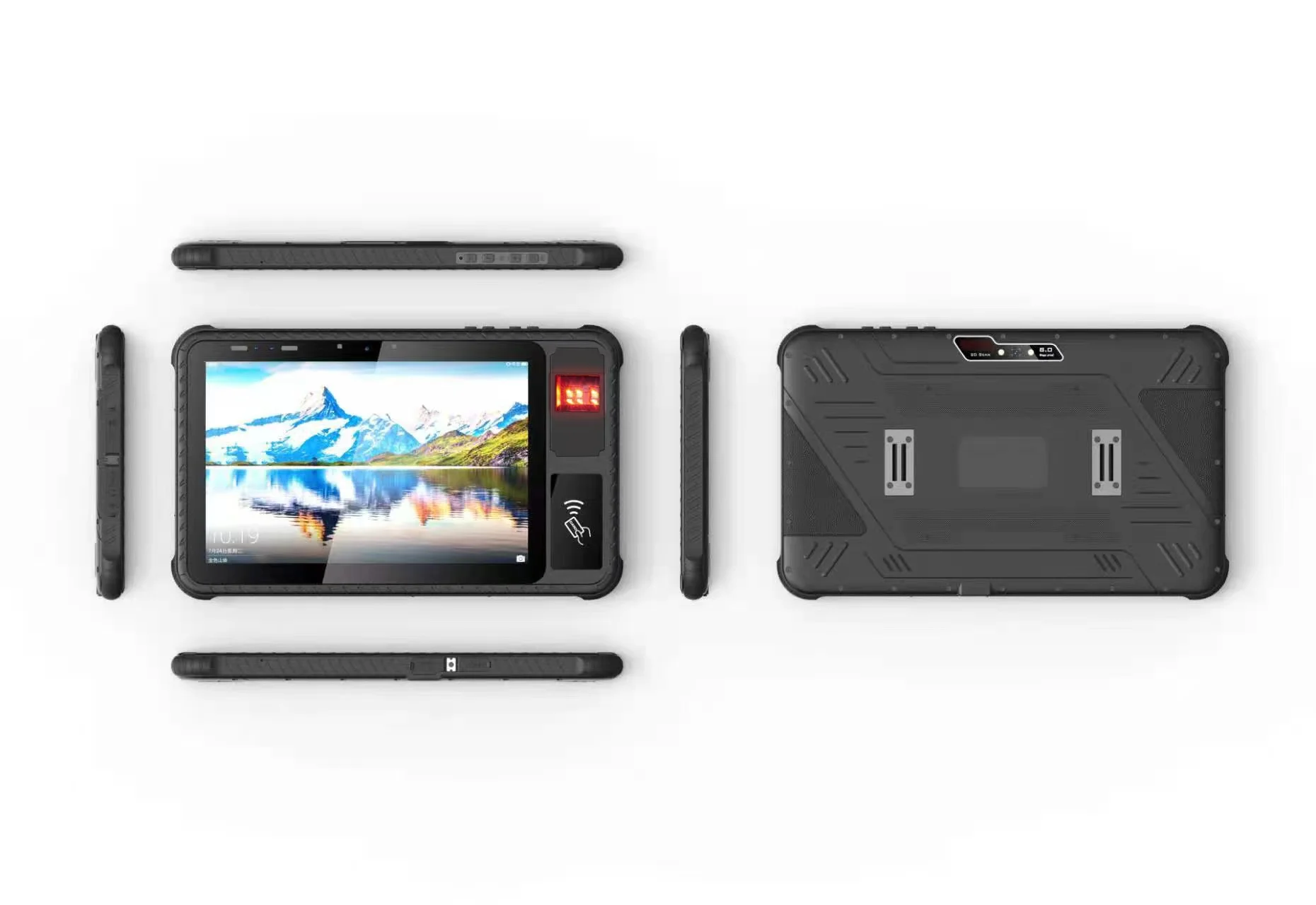 MTK6765 OEM 4Gb+64Gb Wall Mounted IP65 Water-Proof IPS Front NFC 4G LTE Rugged Tablet Pc