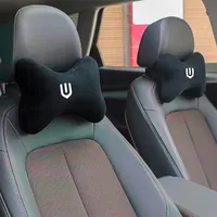 2pcs Car Headrest Neck Pillows Support Cushion Accessories For Skywell ET5 Skyworth K EV6 HT-i Q 2020 2021 2022 2023 2024 2025