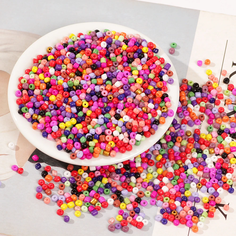 15g 2/3/4mm Effect of The Lacquer That Bake Charm Czech Glass Seed Beads DIY Bracelet Beads for Jewelry Making Accessories