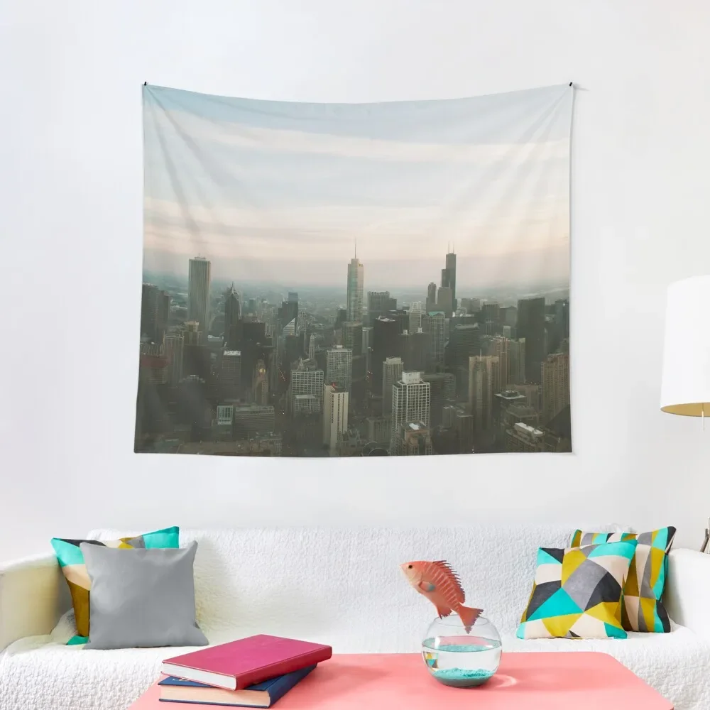 URBAN EXODUS 360 CHICAGO UNITED STATES MODERN PRINTING 1Pc #27222276 Tapestry Decoration For Bedroom Tapestry