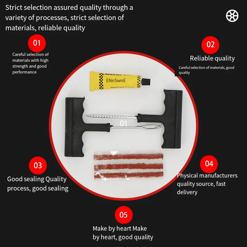 자동차 타이어 수리 도구 세트, 타이어 수리 키트 도구, 튜브리스 타이어 펑크 플러그 도구, BMW 액세서리 e36 e4