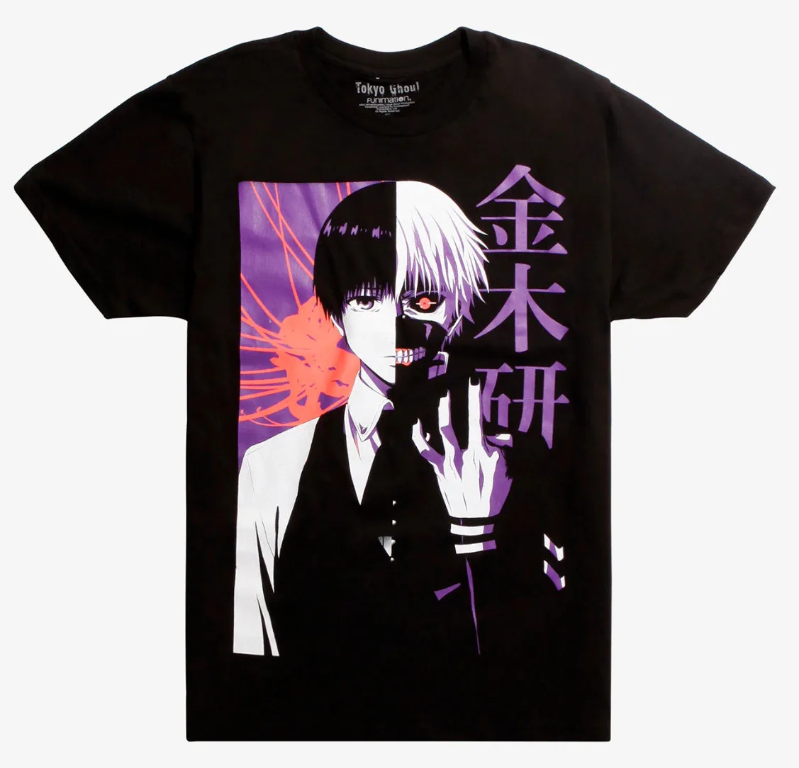 Tokyo Ghoul Kaneki Split Face T Shirt New Authentic Official