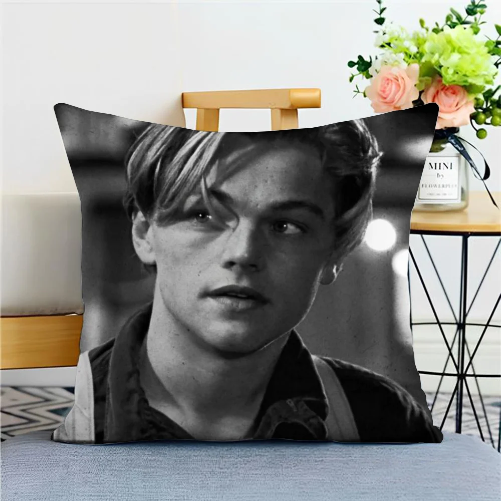 L-Leonardo DiCaprioS Decorative Pillowcase Double-sided Printing Pillow Cover Cushions for Decorative Sofa Home and Decoration