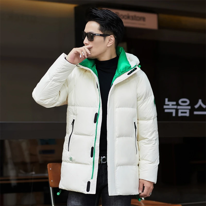 2024 new arrival long style winter jacket 90% white duck down jackets men,mens thicken warm parkas winter down coat,parkas men